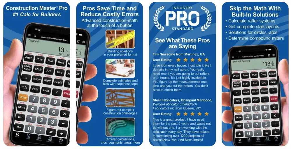 image of the Construction Master Pro App in the App Store